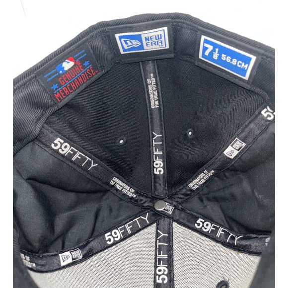 New York Yankees Wool 100 Dollar Bill New Era 59Fifty 7 1/8 Baseball Hat NWT - Picture 7 of 7